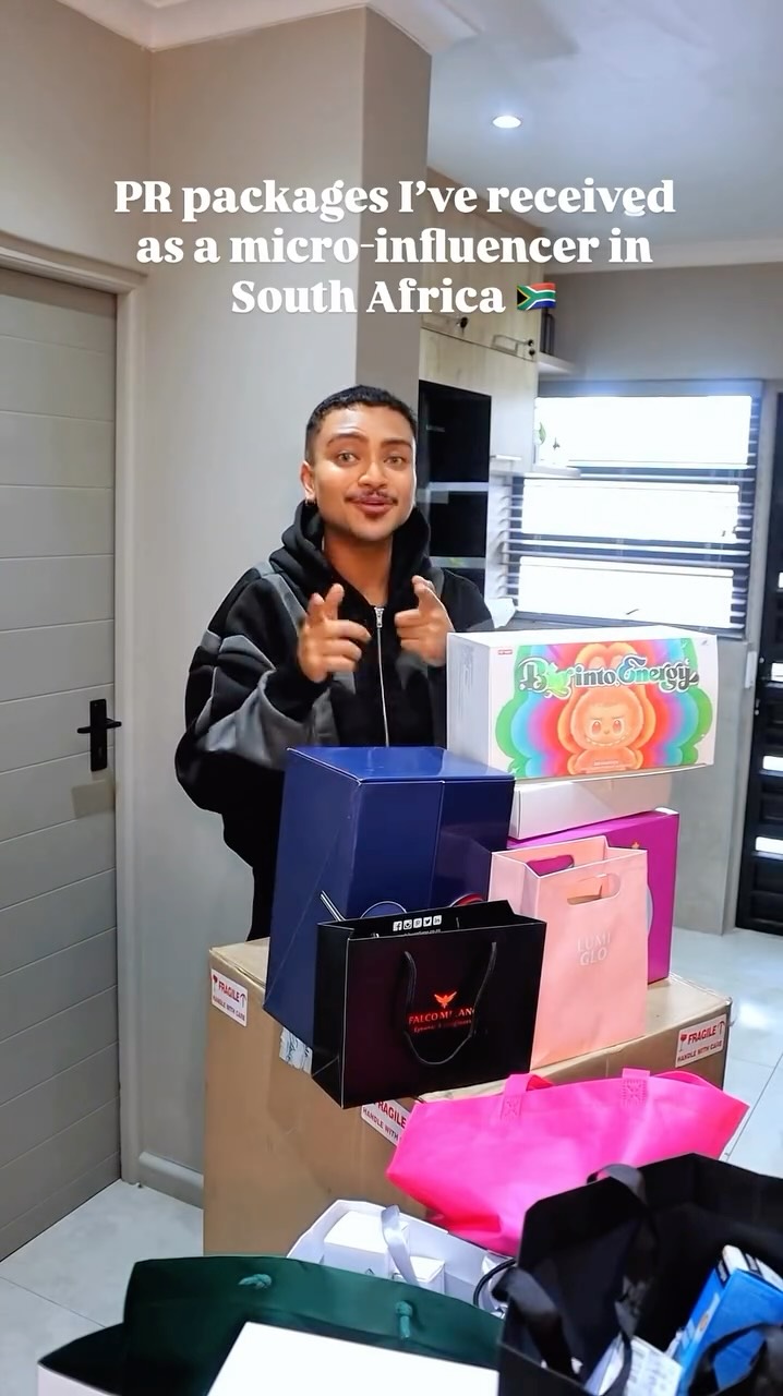 Instagram post by @rezahsampson for NUXE. Caption reads: These are all the PR packages I’ve received....