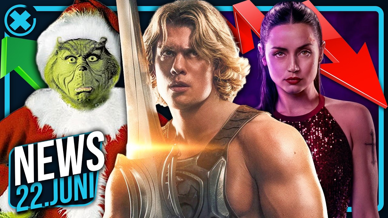 YouTube post by @FilmFlashde for audiio. Caption reads: (No) Masters of the Universe 2? Amazon Kicks....