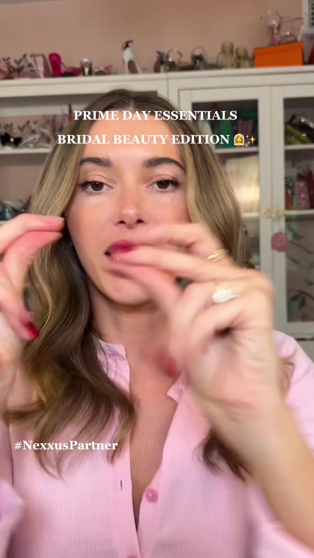TikTok post by @madeleine_white for Nexxus Haircare. Caption reads: #NexxusPartner My go-to hack for dry/damaged hair....