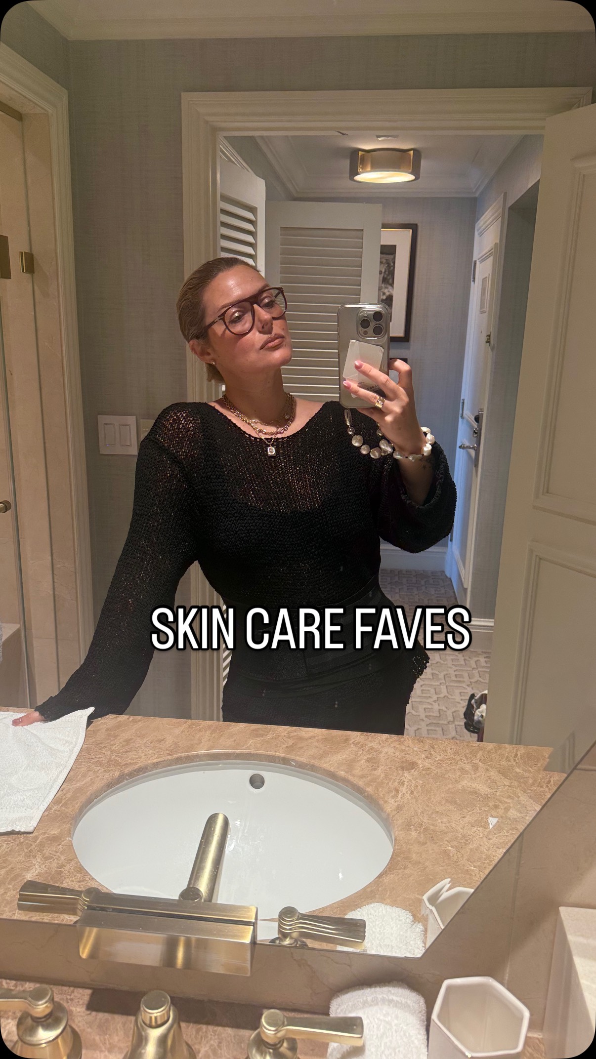 Instagram post by @katiejanehughes for MANTLE. Caption reads: Current skin prep with @mantle_skin #mantlepartner....
