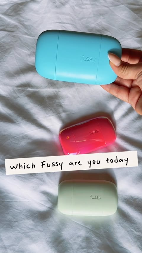 Instagram post by @christineannna for Fussy. Caption reads: What @getfussy am I today?💕🌸✨ So many cute cases....