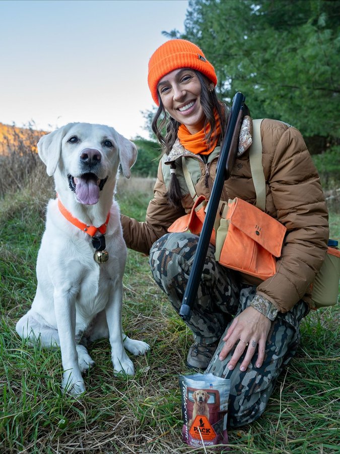 Instagram post by @outdoors_allie for Tractor Supply. Caption reads: My girl is back in the field after having ACL....