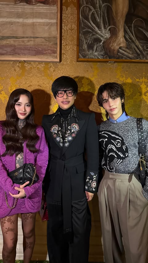 Instagram post by @kennieboy for Valentino. Caption reads: [...] up with the Thai star for the....