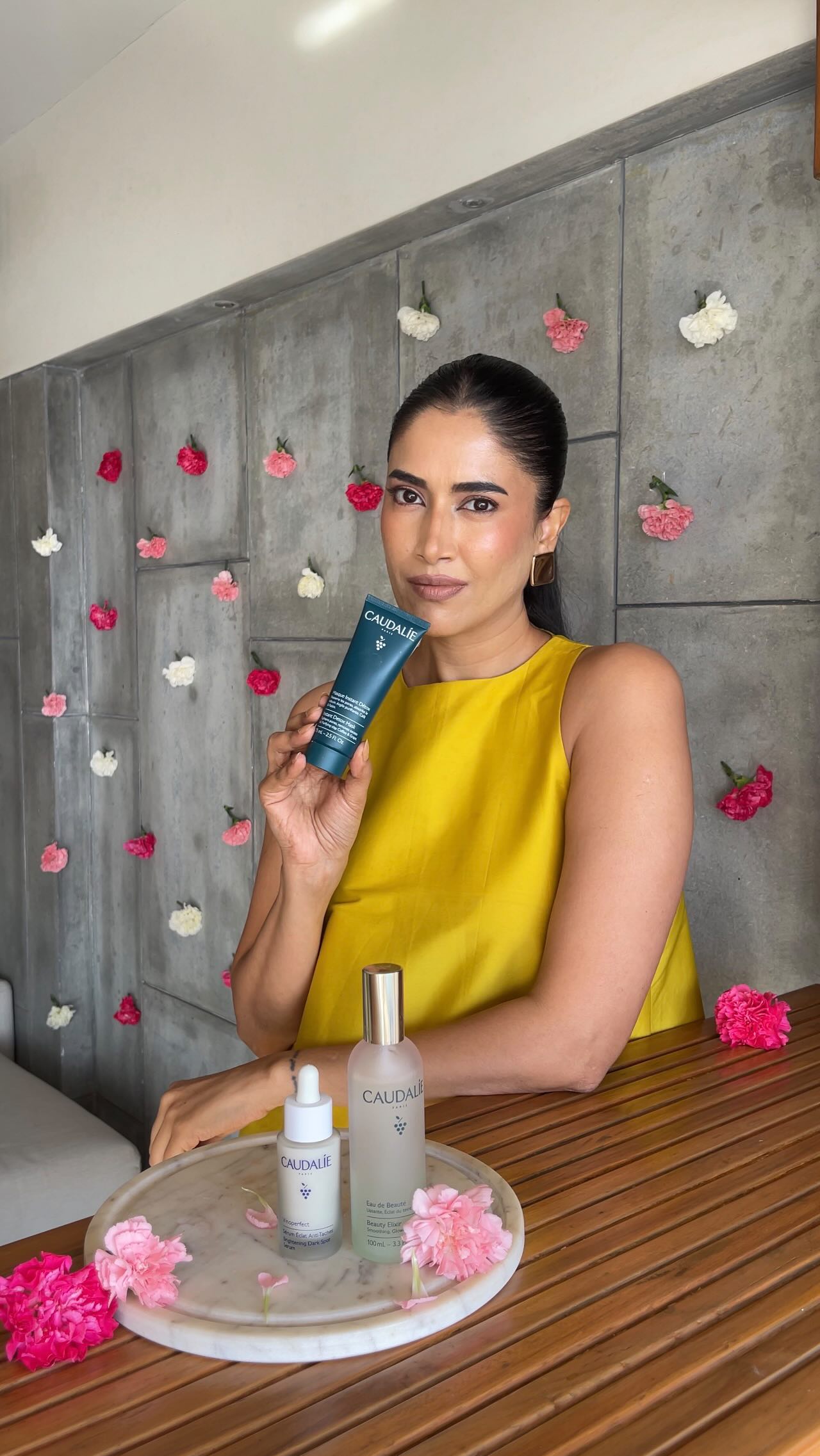 Instagram post by @theallyedit for Caudalie. Caption reads: How can your makeup glow if your skin isn’t....