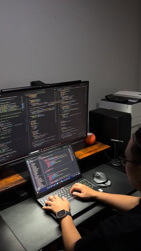 Instagram post by @devjovy for Lenovo. Caption reads: [...] with the Beast Gaming Laptop #Legion5i....