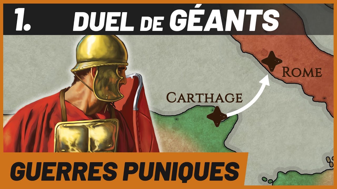 YouTube post by @BataillesdeFrance for Motion Array. Caption reads: ROME versus CARTHAGE: The Punic Wars.