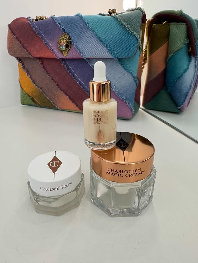 Instagram post by @thisis.andreea_ for Charlotte Tilbury. Caption reads: [...] good skincare moment? @influenster....