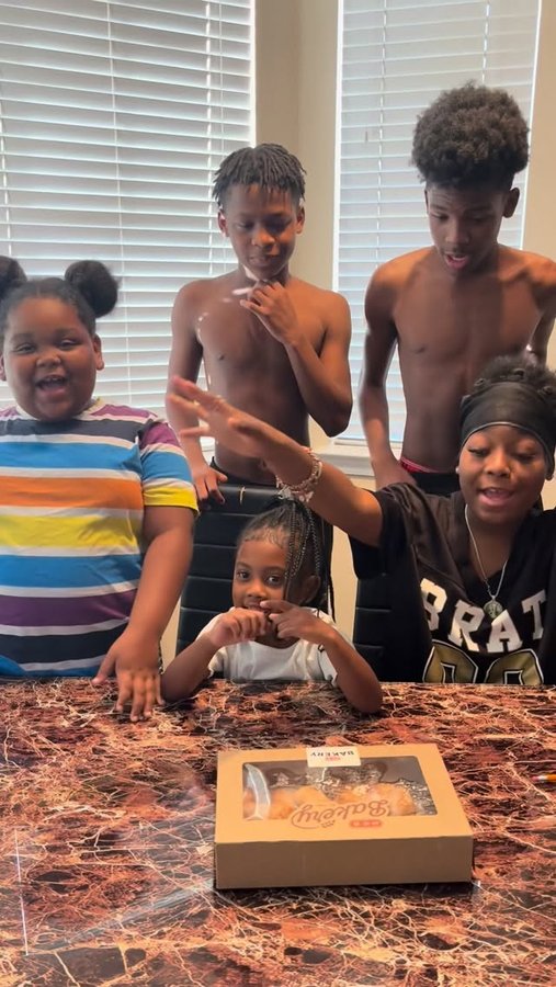 Instagram post by @thereal_nfl.lee for H-E-B. Caption reads: @heb Donut Croissant Glazed.