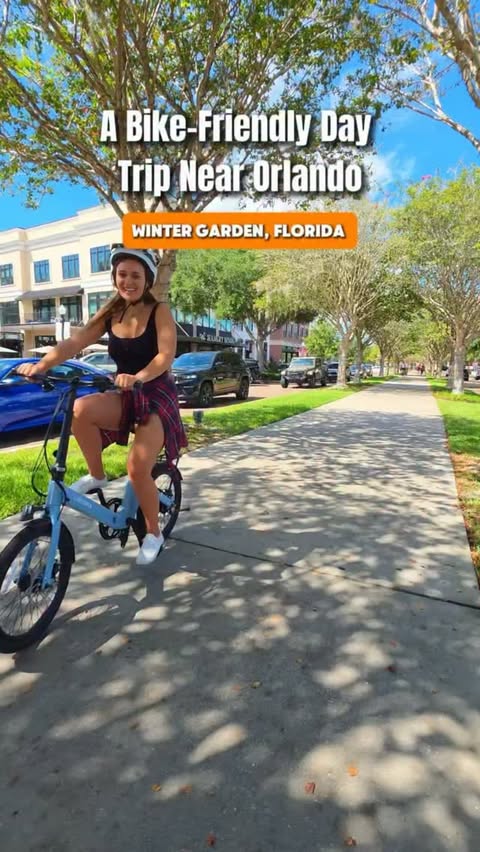 Instagram post by @orlandohourly for Orlando Collabs. Caption reads: Looking for the best biking trails or a fun day....