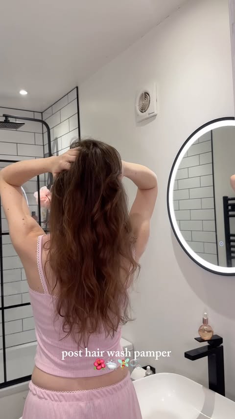Instagram post by @blueusual for Living Proof. Caption reads: [...] styling tool* @livingproofuk flex hair....
