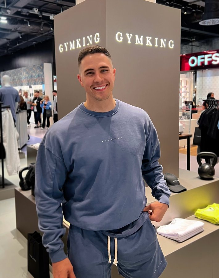 Instagram post by @freddieppowell for Gym King. Caption reads: AD It was great to join the team at @gymking at....