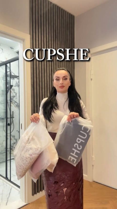 Instagram post by @_doctorr for Cupshe. Caption reads: CUPSHE haul✨  Minimalist design, sophisticated....