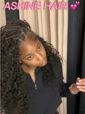 TikTok post by @vibezwithkiah for AshineHair. Caption reads: Perfect hairstyle for any season @AshineHair....