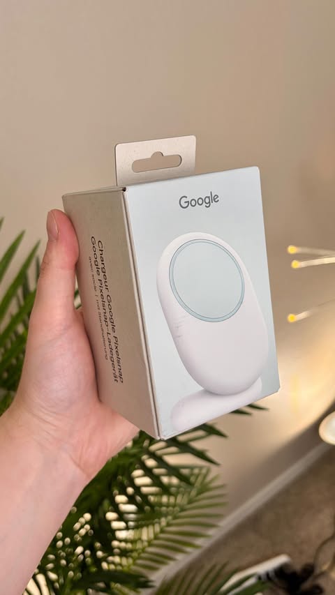 Instagram post by @kevinbreezetv for Google Pixel. Caption reads: [...] Charger with Stand - Unboxing! @googlepixel....