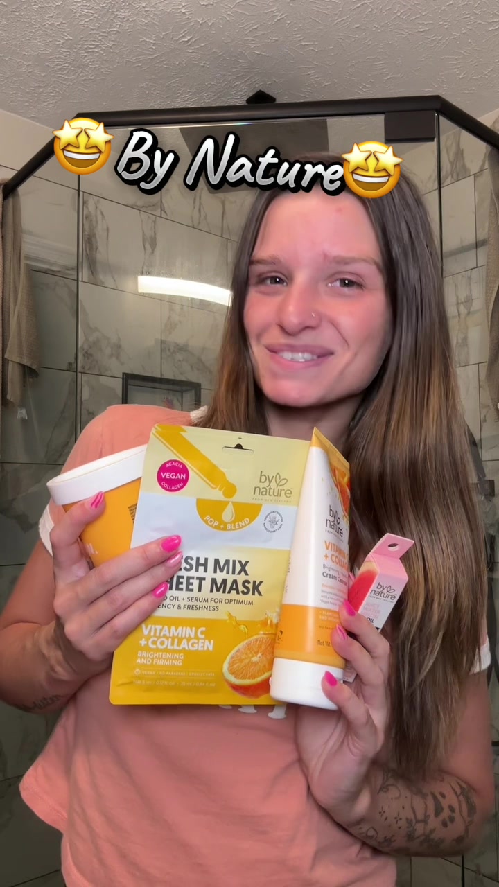 TikTok post by @ari.mik02 for bynatureskincare. Caption reads: @bynatureskincare does it again!!! 🤩 I am....