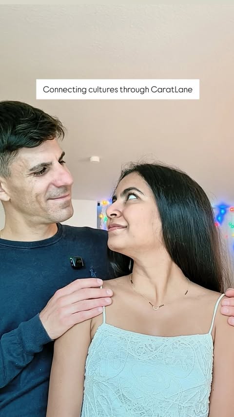 Instagram post by @chai.and.espresso for CaratLane. Caption reads: [...] surprised me with a mangalsutra from....