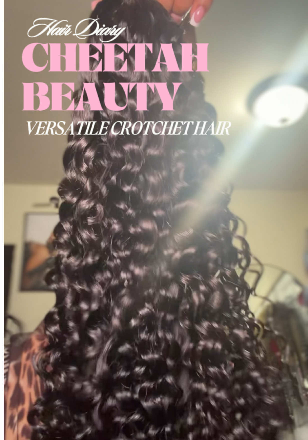 TikTok post by @gettothek for Cheetah Beauty Hair Shop. Caption reads: [...] to install🎀 Bundles from @Cheetah Beauty....