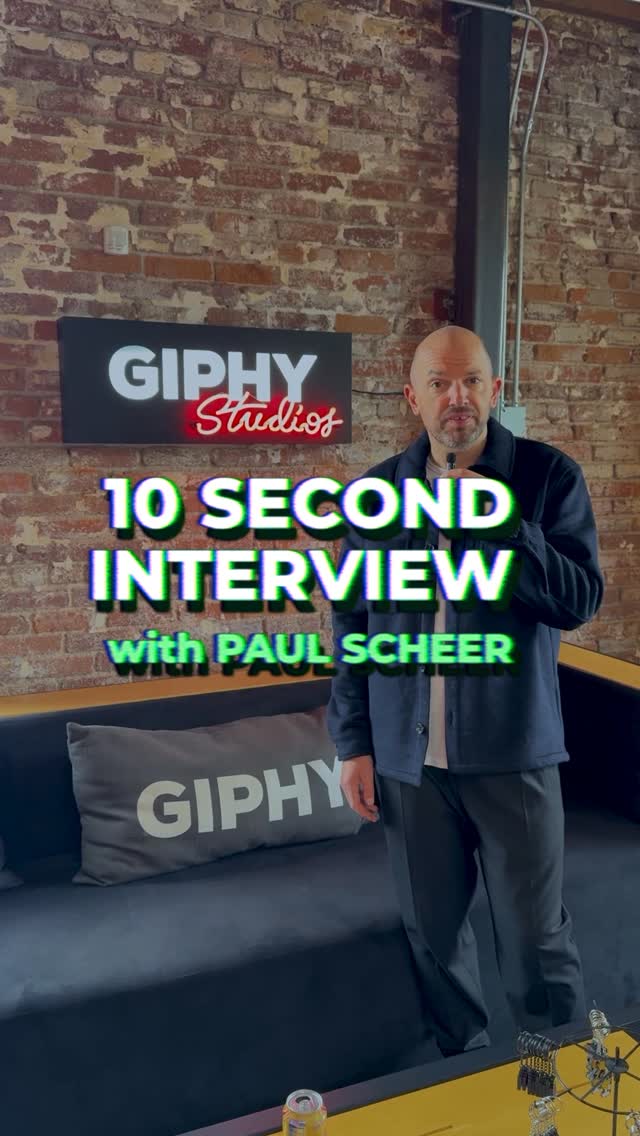Instagram post by @paulscheer for GIPHY. Caption reads: @paulscheer is a GIF machine 

search ‘@ paul....