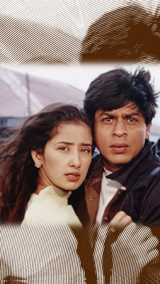 Instagram post by @sohibul_srk_ for Yash Raj Films. Caption reads: The Magic Of Shah Rukh Khan x Manisha Koirala –....