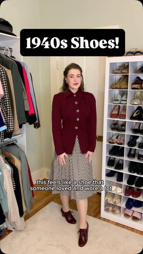 Instagram post by @gabis_vintage for American Duchess. Caption reads: Miss Betsy would be ALLLL over @americanduchess 👠....