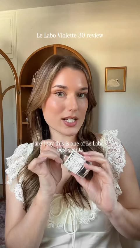 Instagram post by @thetopnotesxo for Le Labo Fragrances. Caption reads: [...] about my current hyperfixation-....