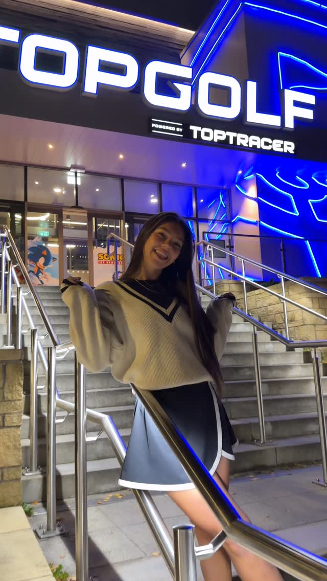 Instagram post by @keeks.golf for Topgolf. Caption reads: Topgolf’s turning 25 🎉 so obviously I had to go....