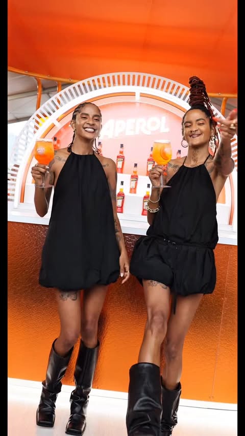 Instagram post by @cocoandbreezy for Aperol Spritz. Caption reads: [...] Miami together to be the moment with....