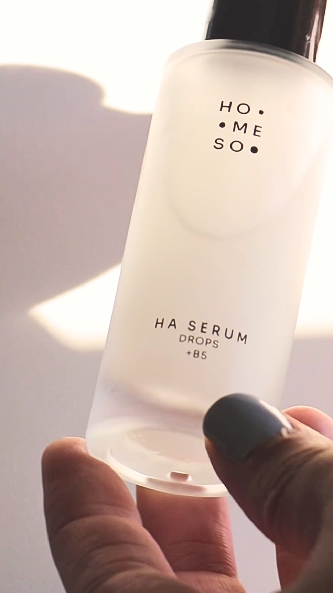 Instagram post by @missysvibe for Homeso Care. Caption reads: I have really been loving this serum from....