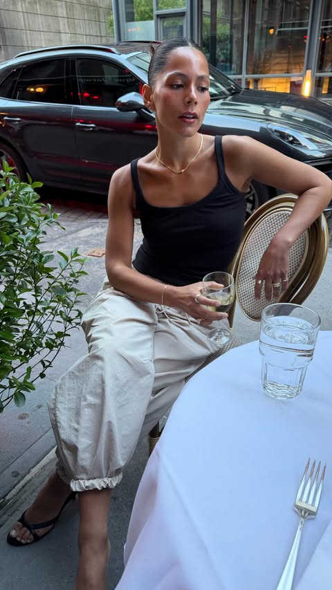 Instagram post by @maayajardon for Everlane. Caption reads: Stepping out in @everlane 🧚🏽‍♀️ #everlanepartner....