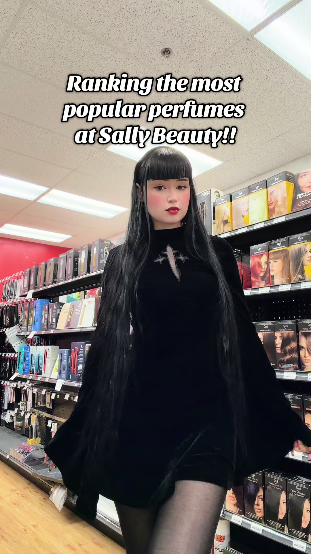 TikTok post by @darling_batty_baby for ALT. Fragrances. Caption reads: [...] #fragrance #perfume #beautytips @ALT.....