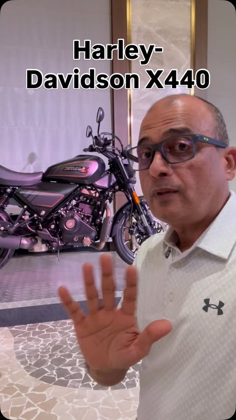 Instagram post by @bigbearbangalore for Harley-Davidson. Caption reads: The Harley-Davidson X440. The accessible Harley.....