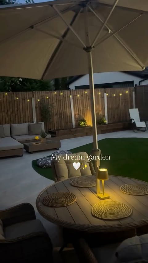 Instagram post by @at_the_friends for Ollny Official. Caption reads: My dream garden ✨✨✨ 4 years Ive waited for this x....