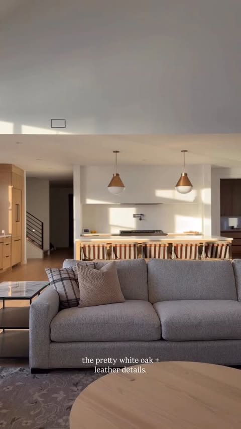 Instagram post by @thebartahouse for Denver Modern. Caption reads: These Denver Modern Vail counter stools in....