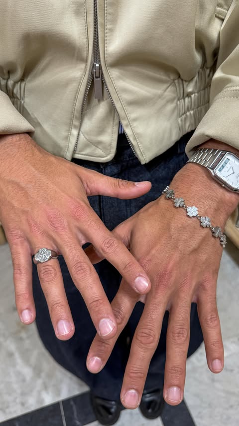 Instagram post by @daniigarciia01 for Trendhim. Caption reads: Classic jewellery, with intention #ad @trendhim.