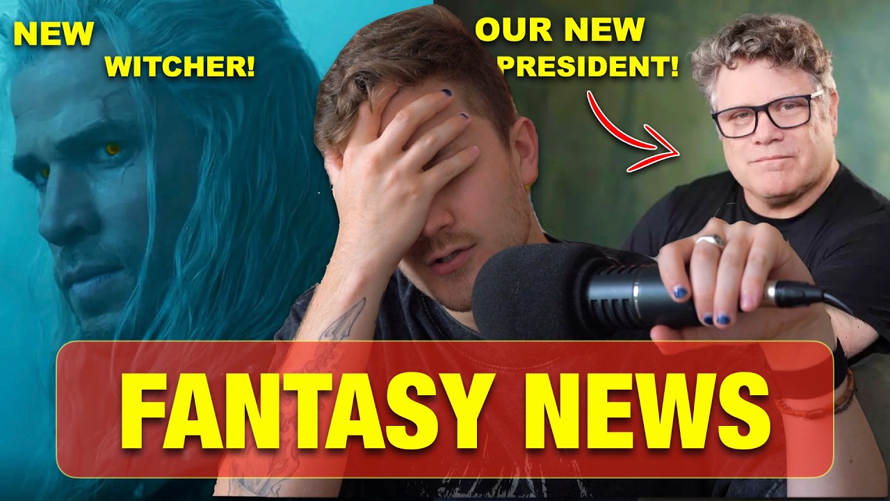 YouTube post by @DanielGreeneReviews for USA TODAY. Caption reads: Sean Astin Elected President! • Henry Cavill....