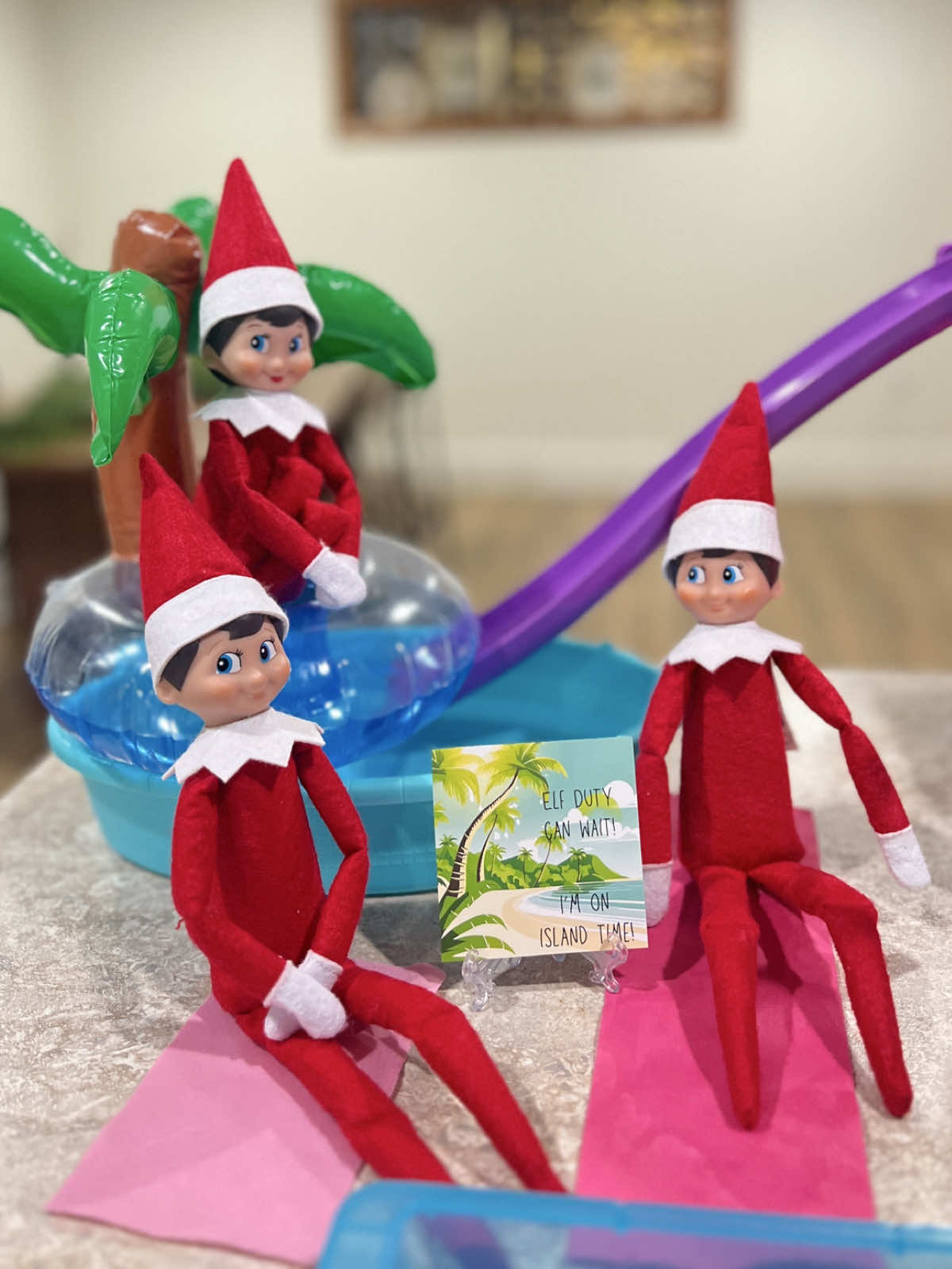 TikTok post by @kathleendepereira for The Elf on the Shelf. Caption reads: [...] #elfontheshelfideas @The Elf on the Shelf....