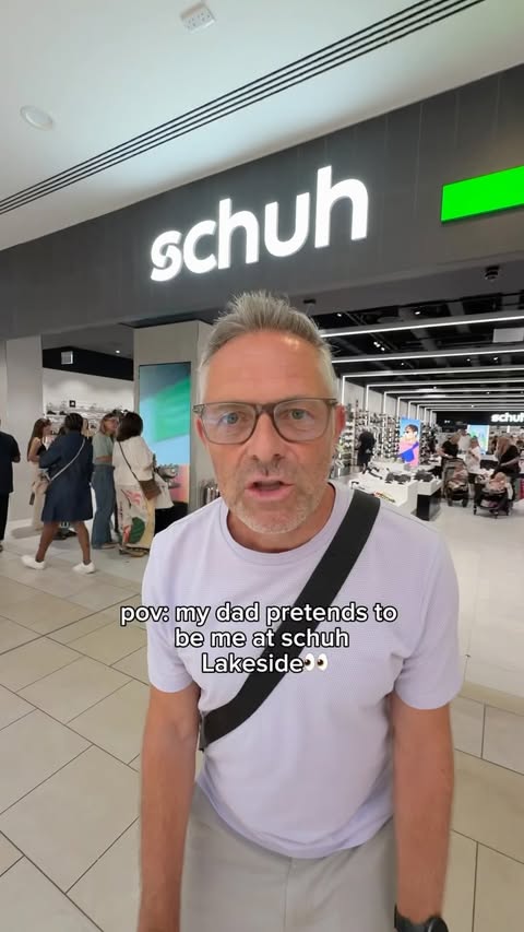 Instagram post by @puwtok for schuh. Caption reads: the accuracy😭😂 p.s the new @schuh lakeside store....