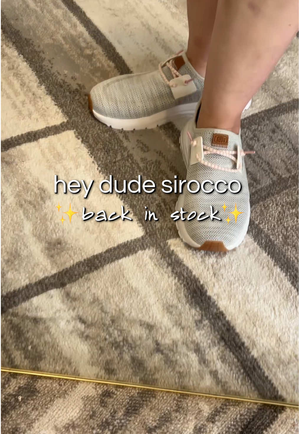 TikTok post by @jlynn1421 for Hey Dude Shoes. Caption reads: [...] a pair and thank me later🤍 @HeyDude....