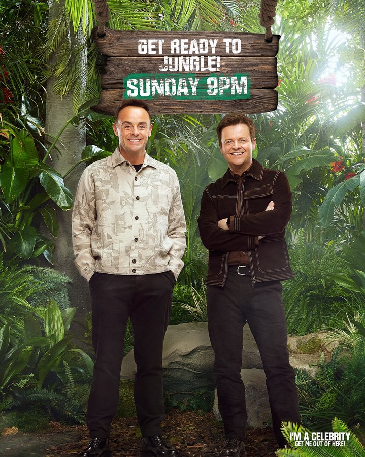Instagram post by @imacelebrity for ITV. Caption reads: The boys are back down under and new Campmates are....