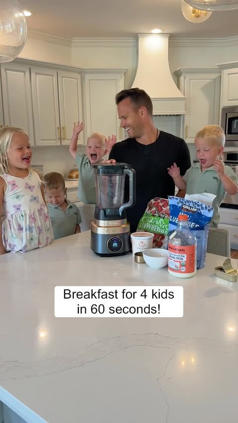 Instagram post by @jordanflom for Ninja Kitchen. Caption reads: [...] and made breakfast for 4 in no time!....