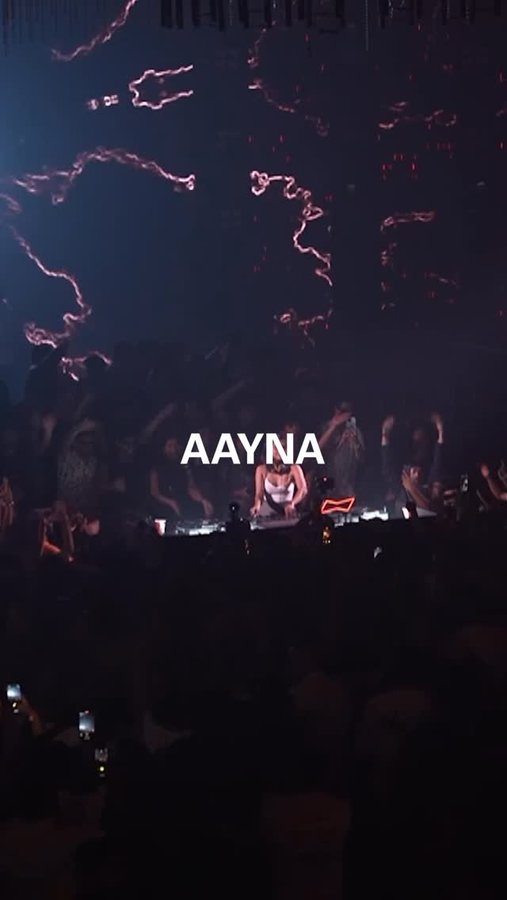 Instagram post by @aayna.music for Budweiser. Caption reads: @boilerroomtv full stream will be broadcasted live....