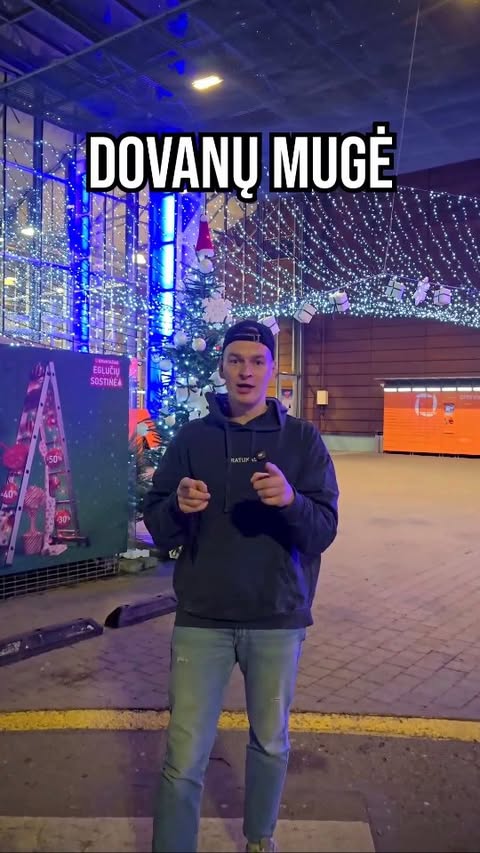 Instagram post by @bratukas_statybos for ERMITAŽAS. Caption reads: Šventinis laikotarpis, kai visi pameta galvas dėl....