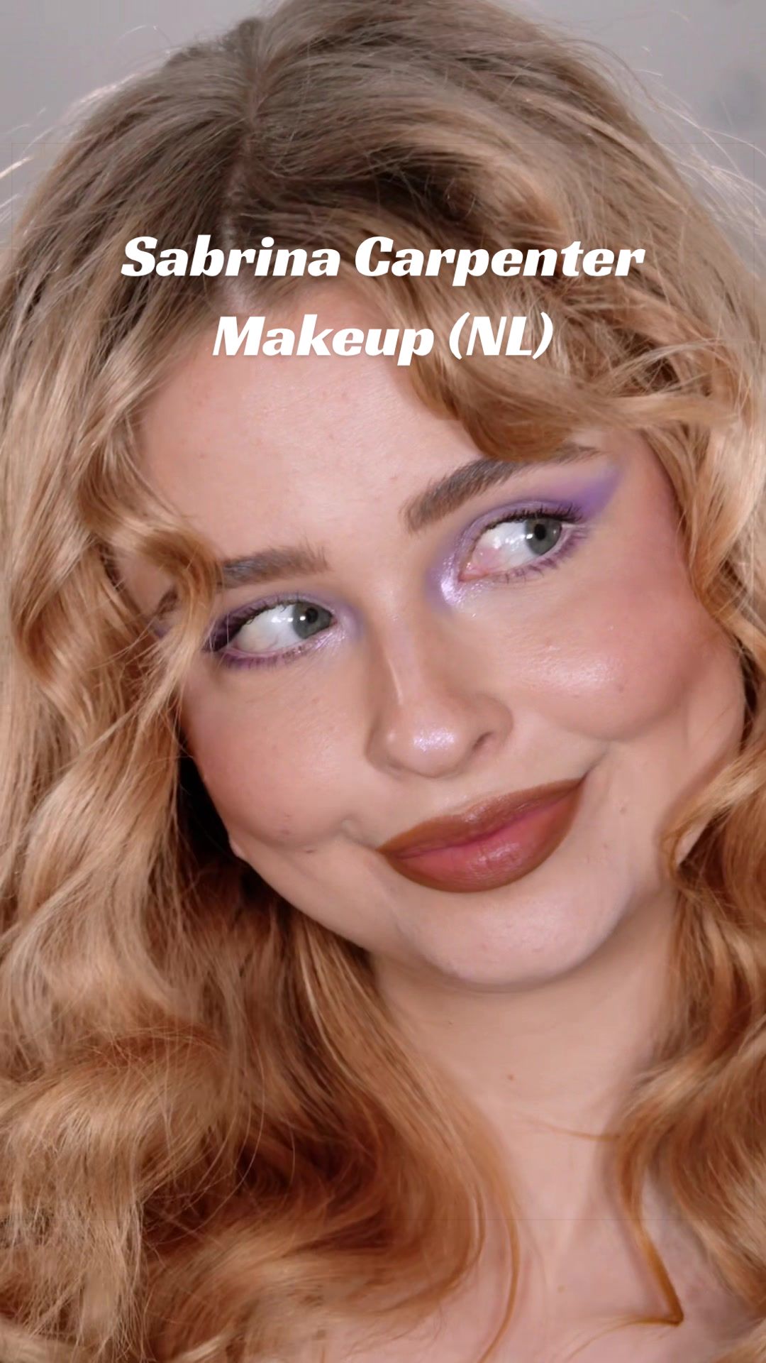 TikTok post by @ellieloveux for Collection Cosmetics. Caption reads: [...] Spray @NYX Professional Makeup....