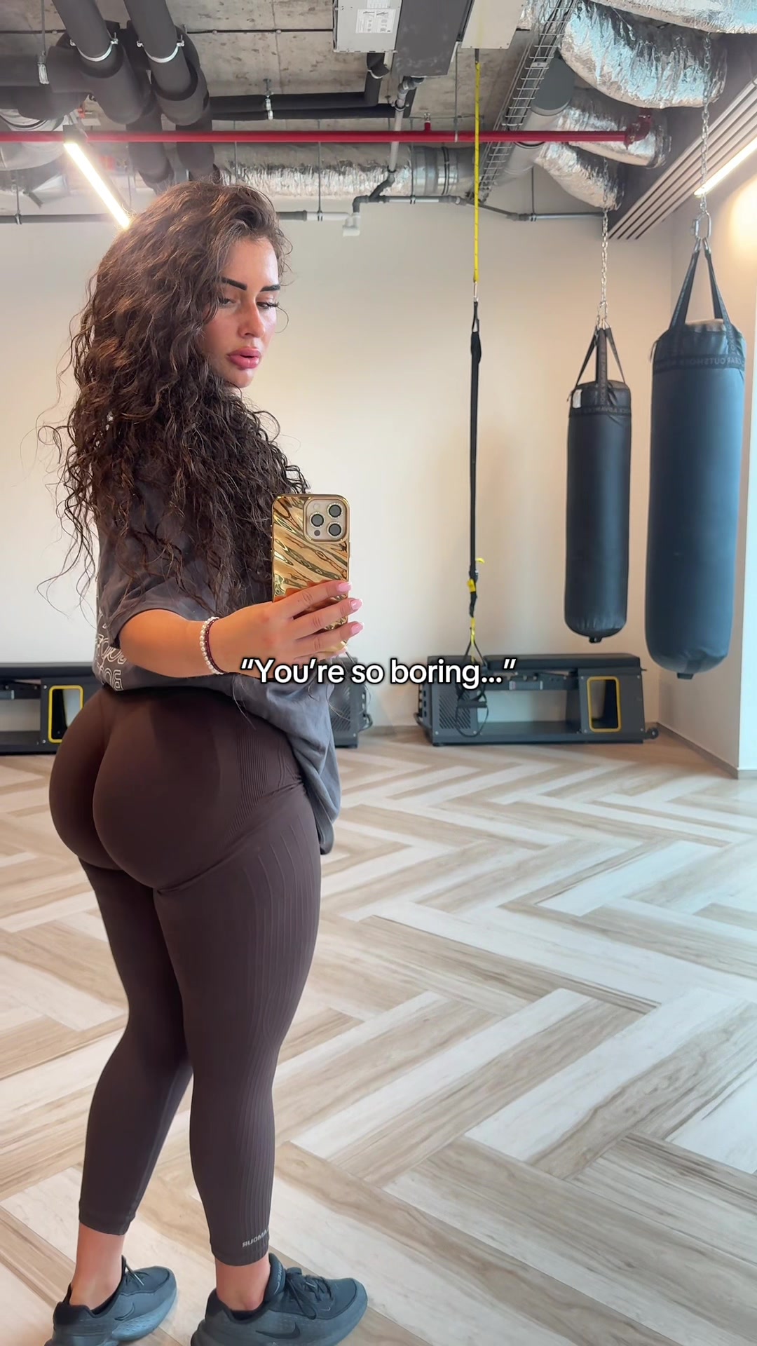 TikTok post by @helenareznickovaa for Gym Glamour. Caption reads: This.  fits from @gymglamour_czsk  “helena10”....