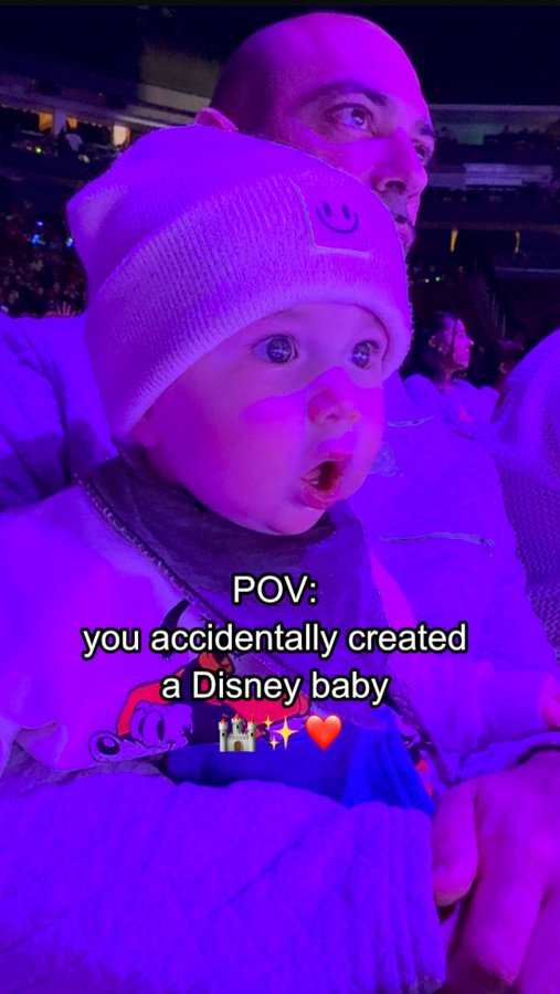 Instagram post by @rachelfuda for Disney On Ice. Caption reads: Is anyone surprised by this 😂 Disney is in our....