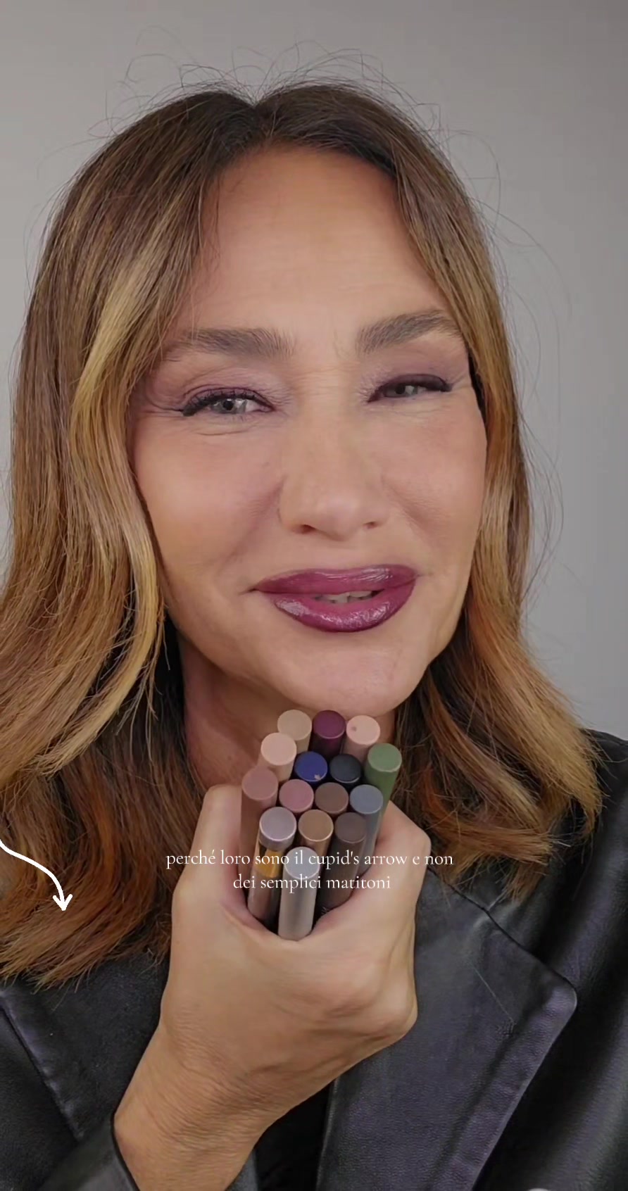 TikTok post by @_lafra_glam for NABLA Cosmetics. Caption reads: [...] #makeupitalia #makeup #nabla @NABLA....