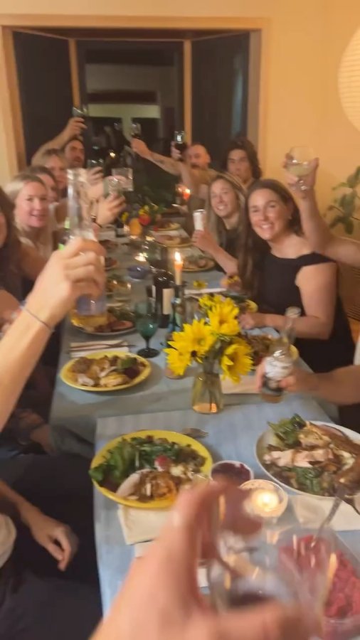 Instagram post by @robinvangyn for Sierra Nevada Brewing Co.. Caption reads: I love cooking turkey and sharing it with friends.....