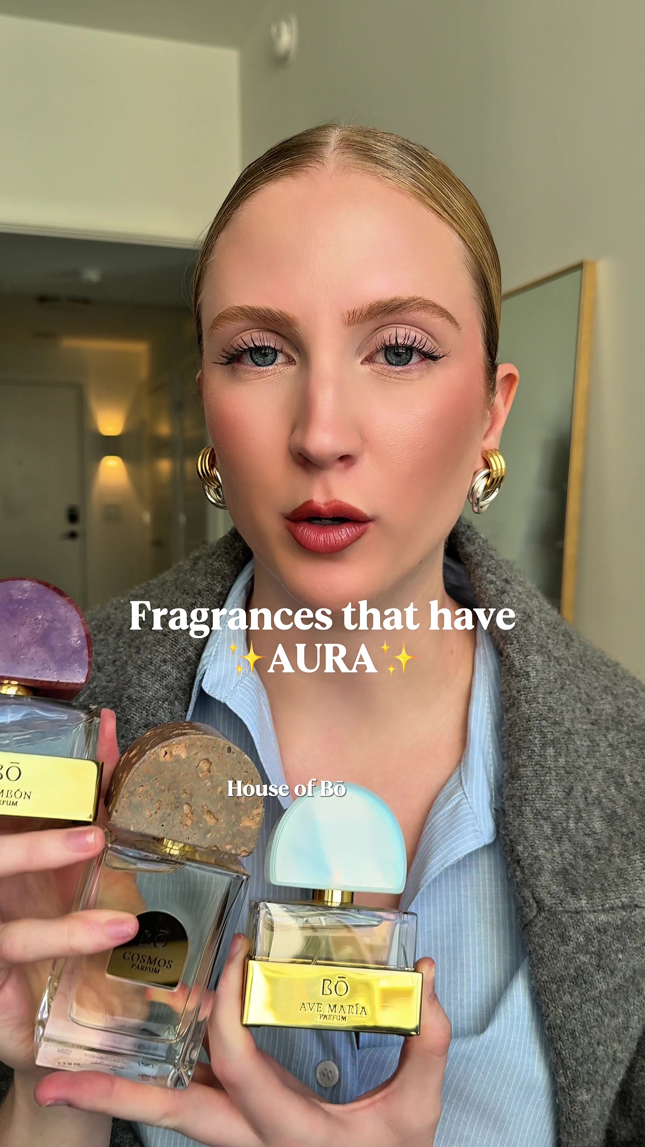 TikTok post by @erinlutzscents for House of Bō. Caption reads: [...] releases of 2025 is on sale now! Grab @House....