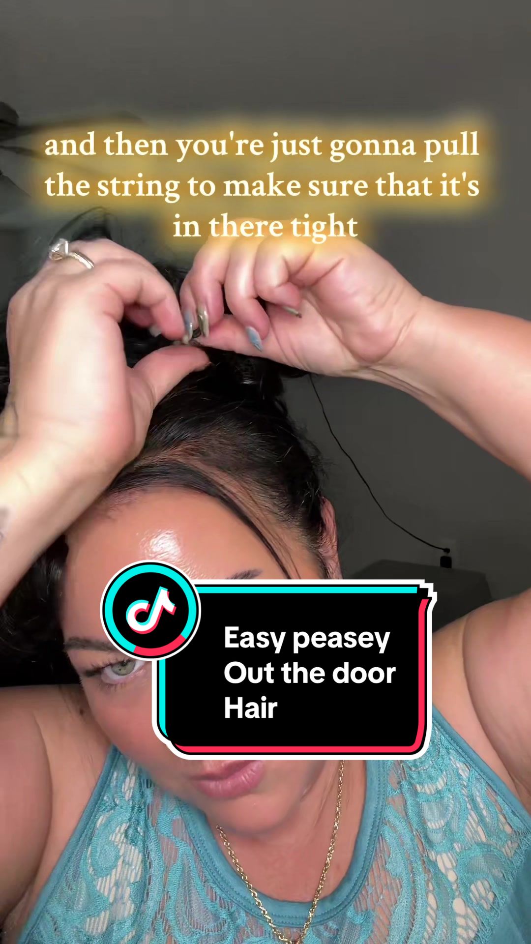 TikTok post by @curvy_problem_solver for Insert Name Here. Caption reads: Perfect bun in seconds 🙌✨ The Sammy Hair Bun....