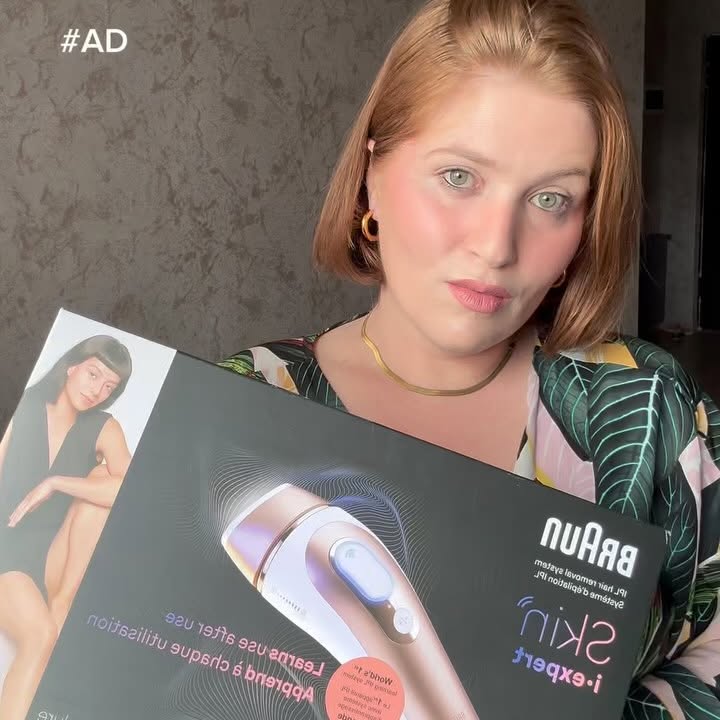 Instagram post by @redmone_ for Braun. Caption reads: #ad #BraunPartner Thanks to @BraunBeautyUS for....
